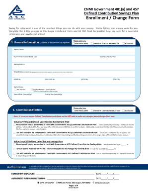 CNMI Government 401(a) and 457 Enrollment Form
