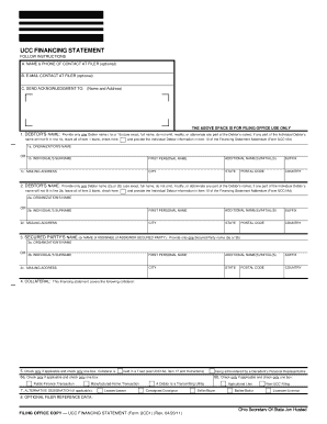 UCC Financing Statement Form