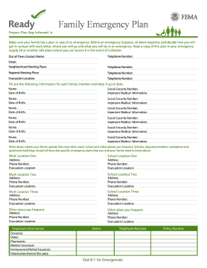 Family Emergency Plan