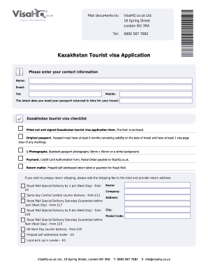 Kazakhstan Visa Application for Citizens of United Kingdom