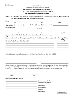 Illinois Background Check Authorization