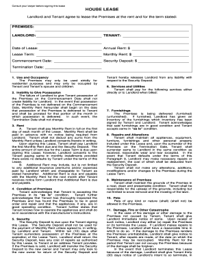 House Lease Agreement