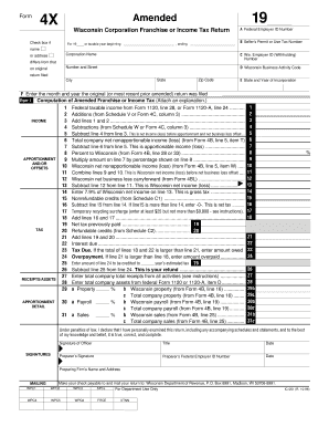 Wisconsin Corporation Franchise or Income Tax Return