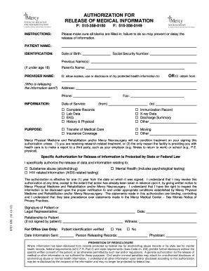 Authorization for Release of Medical Information