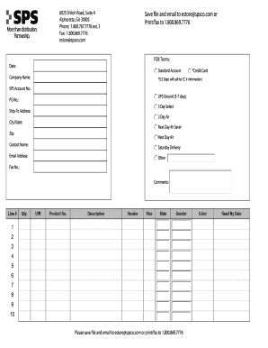 Purchase Order Form