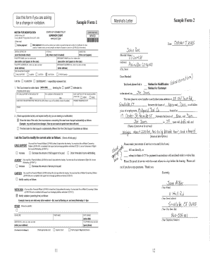 Motion for Modification of Custody or Visitation Order