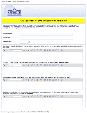 NYSUT Lesson Plan Template