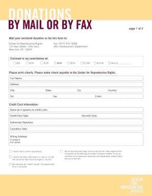 Donation Form