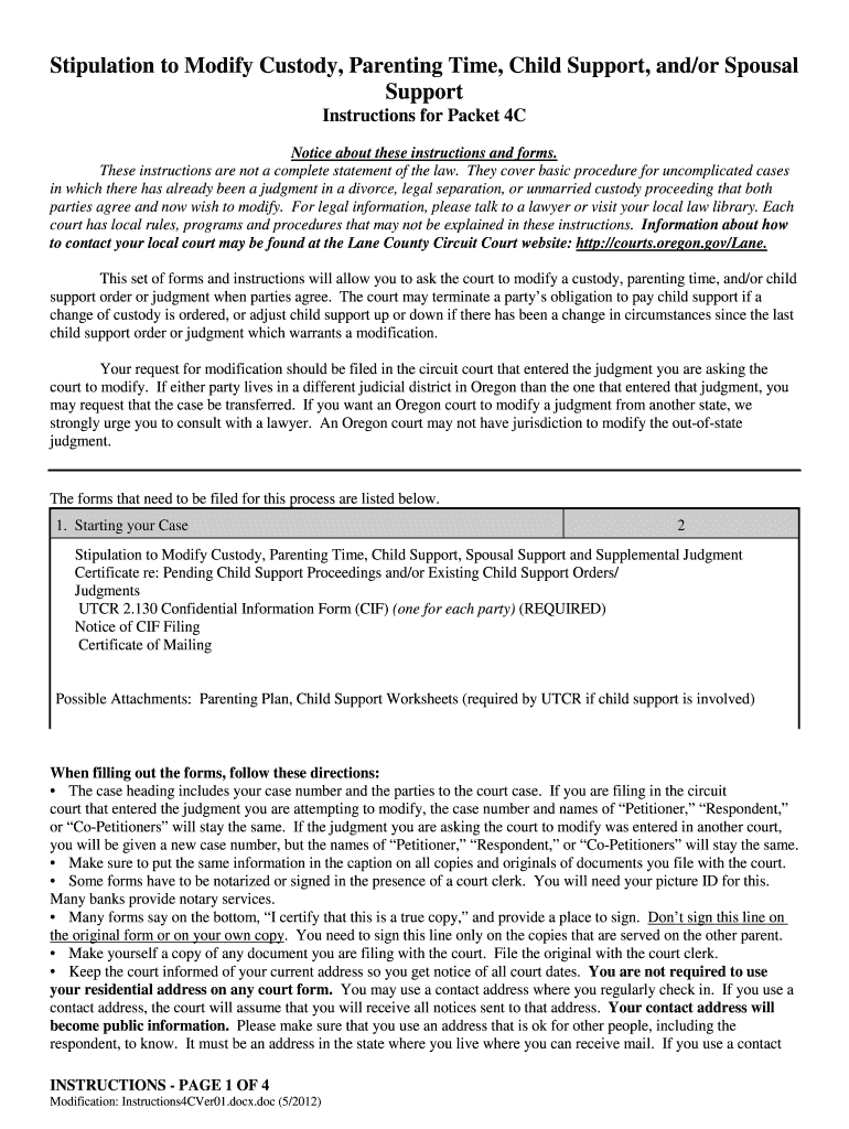 oregon probate supplemental judgement 2014 form Preview on Page 1