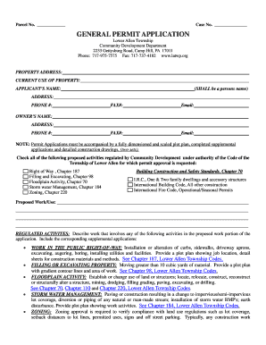 General Permit Application