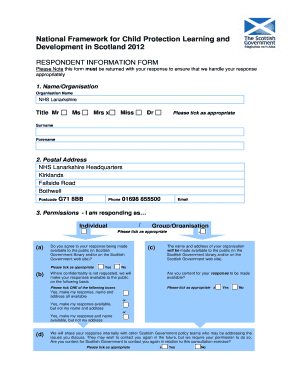 National Framework for Child Protection Learning and Development Form