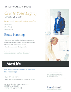 Estate Planning Workshop Invitation
