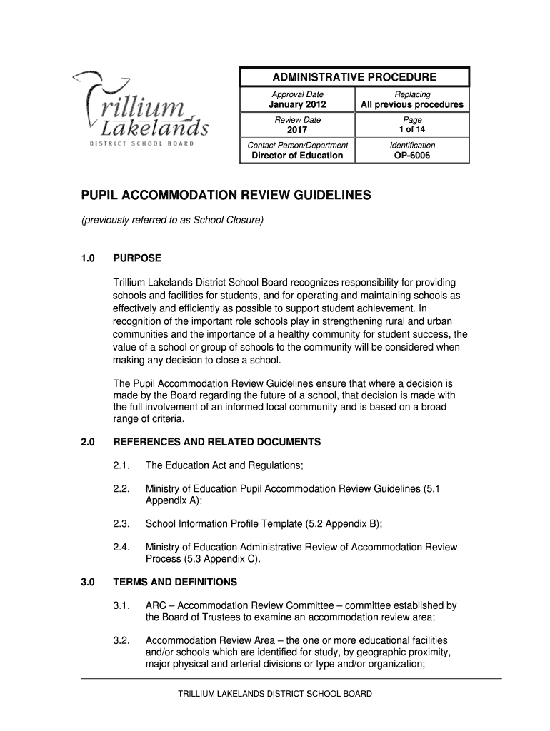 Fillable Online tldsb OP6006 Pupil Review