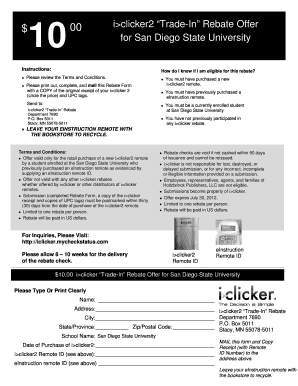 i>clicker2 Trade-In Rebate Form