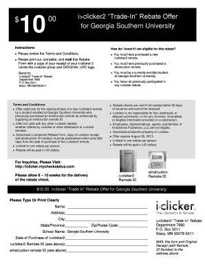 i>clicker2 Trade-In Rebate Form
