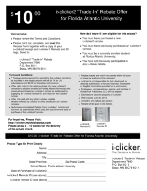 i>clicker2 Trade-In Rebate Form