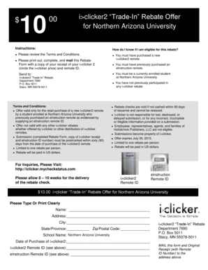 i>clicker2 Trade-In Rebate Form