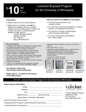 i>clicker2 Buyback Program Rebate Form