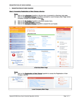 Registration of New Charge