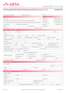 Pension-Supported Housing Loan Application