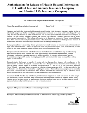 Authorization for Release of Health Information
