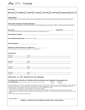 Danish Academic Thesis Submission Form