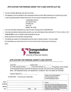 Parking Application Under Fluno Center
