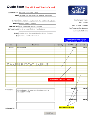 Form preview