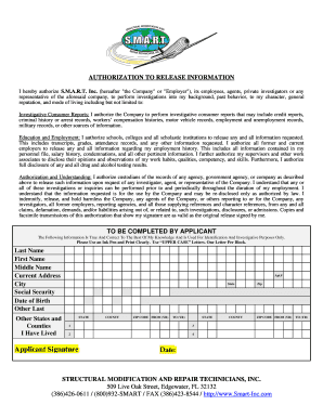 Authorization to Release Information