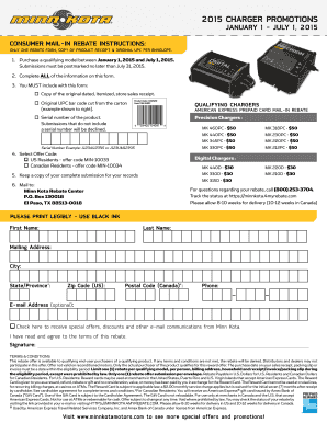 Minn Kota Charger Rebate Form