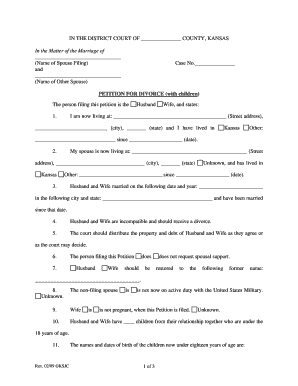 bill of sale form kansas petition for divorce without children form