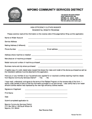 Recommendation letter sample for faculty position - High Efficiency Washer Rebate - Nipomo Community Services District - ncsd ca