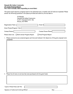 Activity report template - 2% Progress Report Form.pdf - Hannahville Indian Community