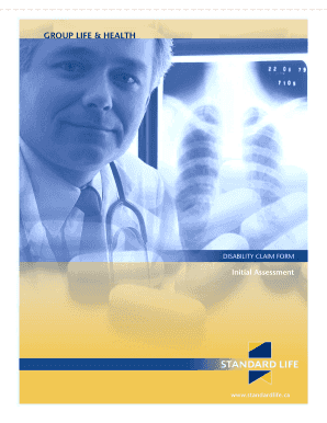 Standard Life Disability Claim Form