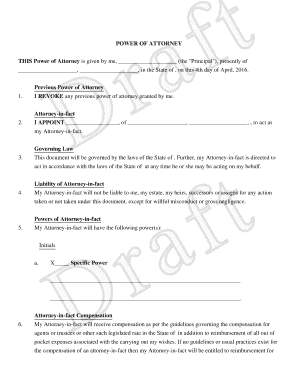 Power of Attorney Form