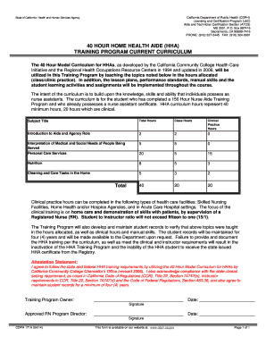 California 40 Hour Home Health Aide Training Program