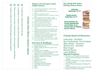 LaGrange County Library Membership Application