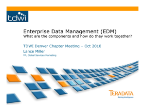 Welcome letter to new customer - Enterprise Data Management EDM