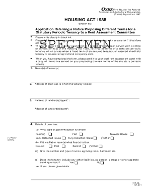 UK Tenancy Terms Dispute Application