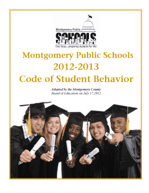 Montgomery Public Schools Code of Student Behavior