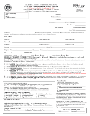 NASN Membership Application Form