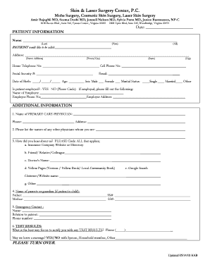 Patient Information Form