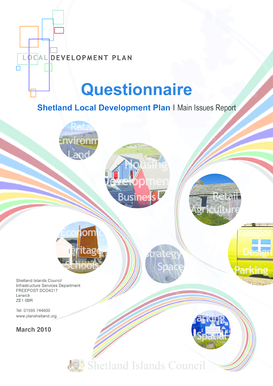 Shetland Local Development Plan Questionnaire