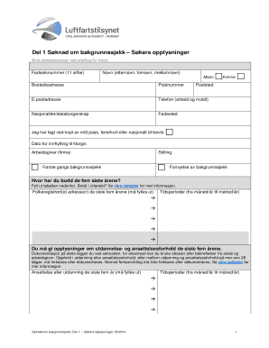Norwegian Background Check Application