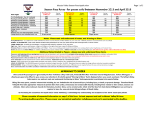 Woods Valley Season Pass Application