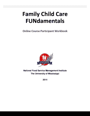 Family Child Care FUNdamentals Online Course Workbook