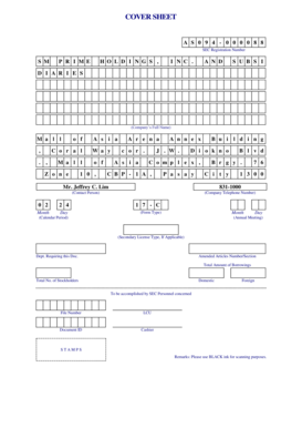 SEC Form 17-C Cover Sheet