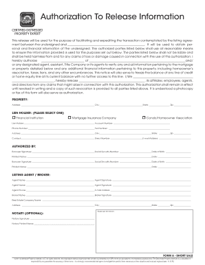 Authorization To Release Information
