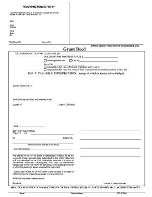 California Grant Deed