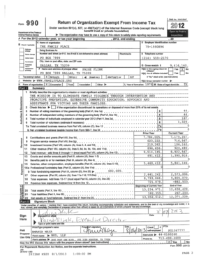 Form 990 Tax Return for Exempt Organizations